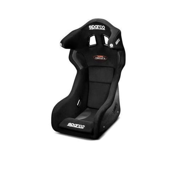 Sparco 008011ZNR Circuit II Carbon QRT Racing Seat, Black