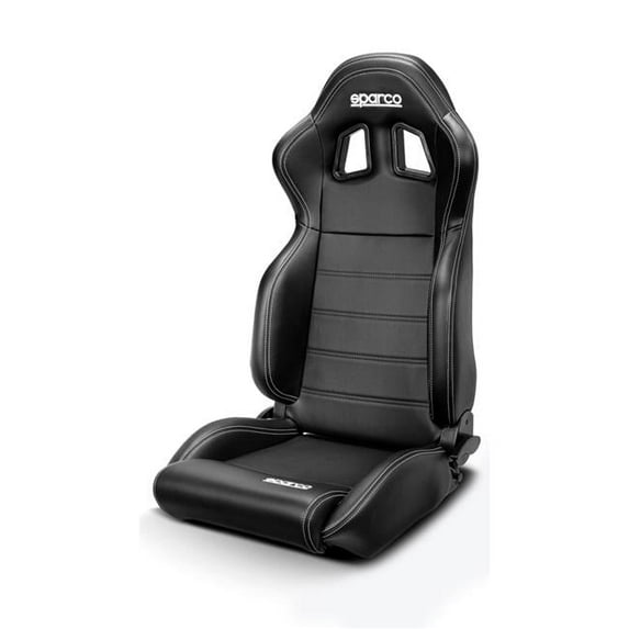 Sparco 009014NRSKY R100 Racing Seat, Vinyl Black