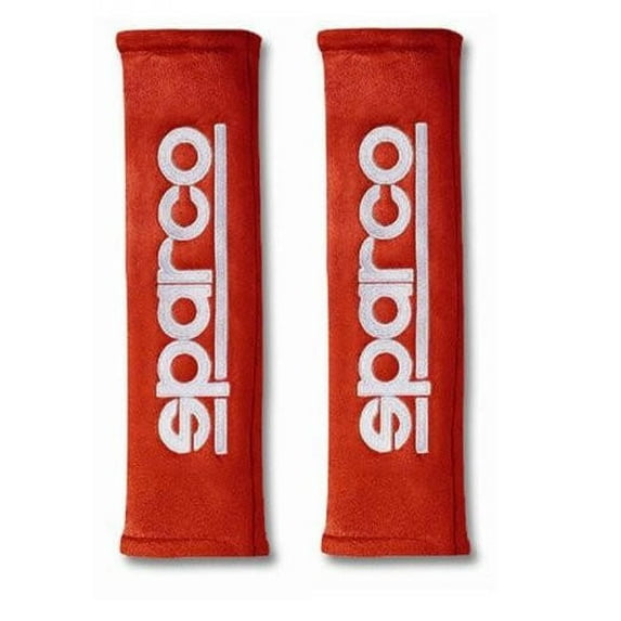 Sparco 01090R3RS Tuning Harness Belt Pads 2" Alcantara Red