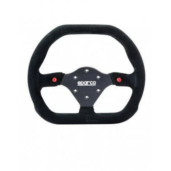 Sparco 015P310F2SN P 310 Competition Steering Wheel Flat Black Suede 310 mm