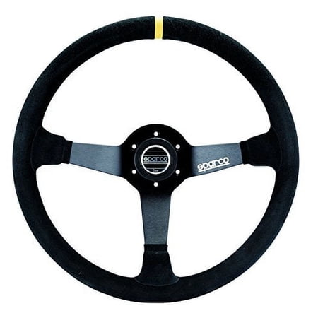 Sparco 015R325CSN R-325 Series Suede Black Steering Wheel