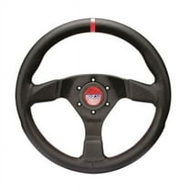 Sparco 015R383PLUNNR R383 Champion Black Leather & Black Stitching Steering Wheel