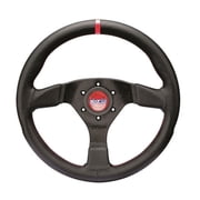 Sparco 015R383PLUNNR R383 Champion Black Leather & Black Stitching Steering Wheel