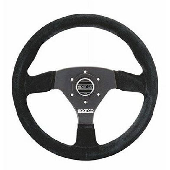 Sparco 015R383PSN R-383 Series Suede Black Steering Wheel