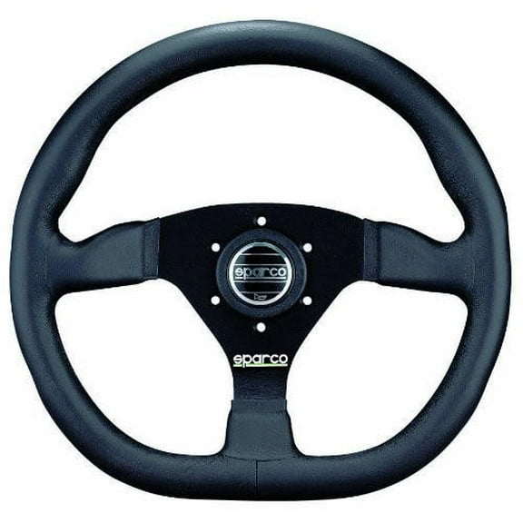 Sparco 015TRGL1TUV L360 Series Leather Black Steering Wheel