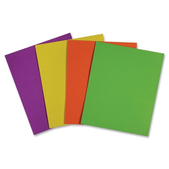 Sparco-1PK Sparco Letter Pocket Folder - 8 1/2" X 11" - 2 Internal Pocket(S) - Leatherette Paper - Assorted - 2