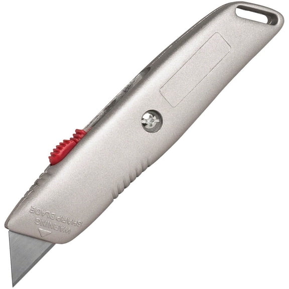 Sparco 3-position Retractable Blade Utility Knife - Stainless Steel Blade - 6" Cutting Length - Retractable, Heavy Duty Utility Blade - 1 Each | Bundle of 2 Each