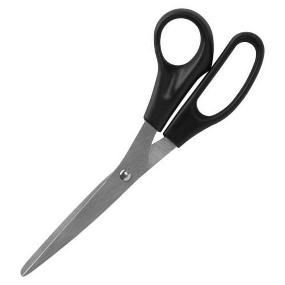 Sparco, SPR39040, 8" Bent Multipurpose Scissors, 2 / Pack, Black