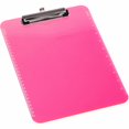 thumbnail image 1 of Sparco 9" x 12" Low-Profile Plastic Clipboard, Neon Pink, 1 of 3