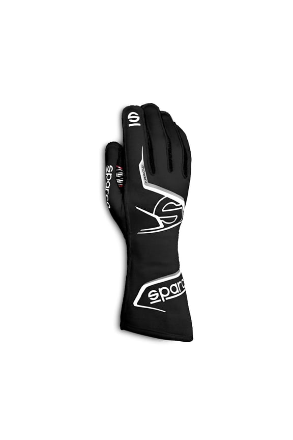00131412NRRS Arrow SFI 5 Racing Gloves, Black/Red, X-Large