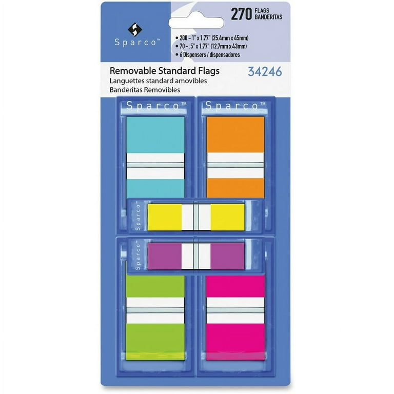 Sparco Assorted Pop-Up Flags Combo Pack - 0.50 Sparco Assorted Pop-Up Flags Combo Pack - 0.50