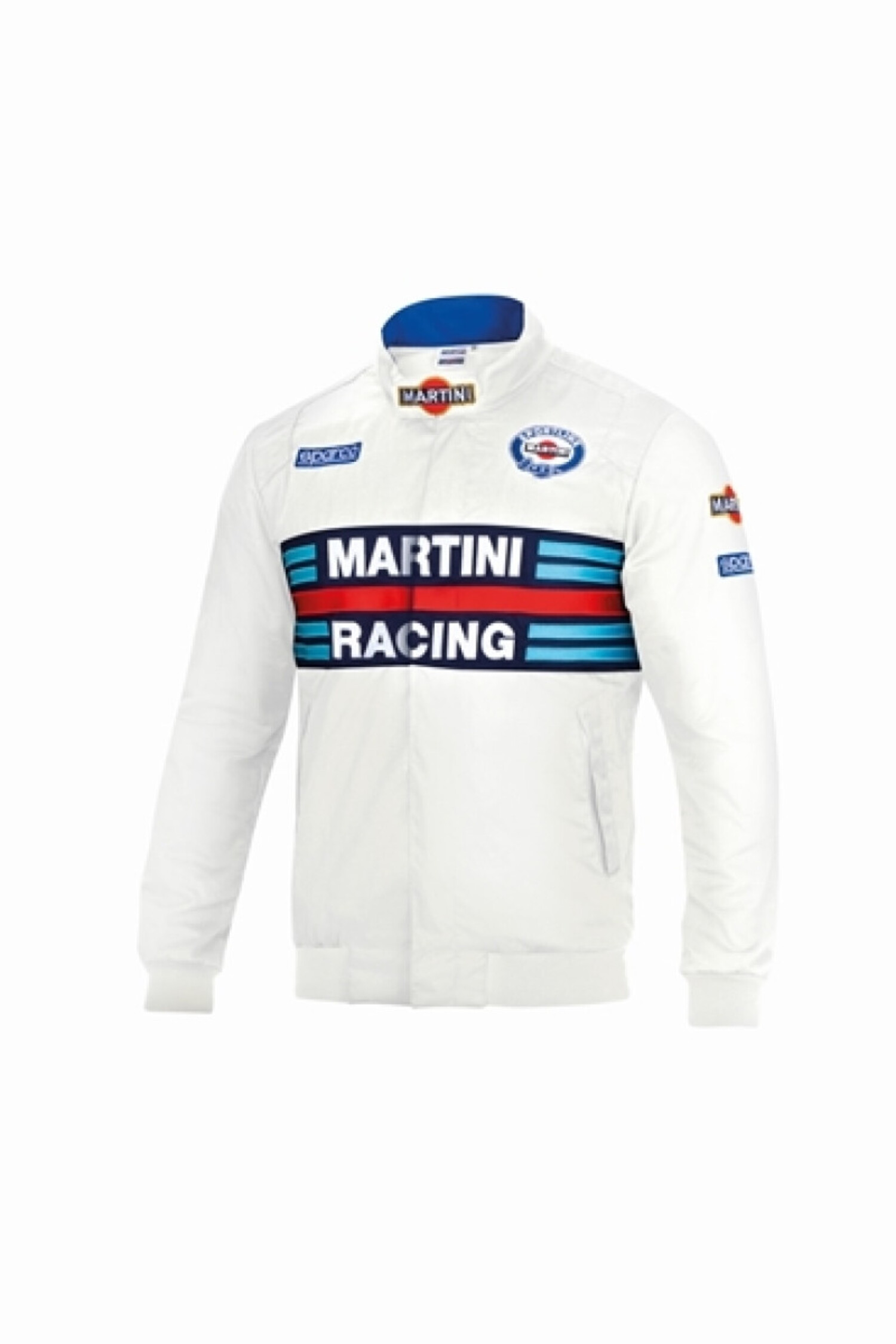 SPARCO Martini-Racing Full Zip Sweatshirt - Navy Blue Oversized Fit For Men | Comfort Winter Sportswear