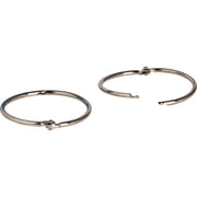 Business Source, BSN01439, Standard Book Rings, 50 / Box, Silver