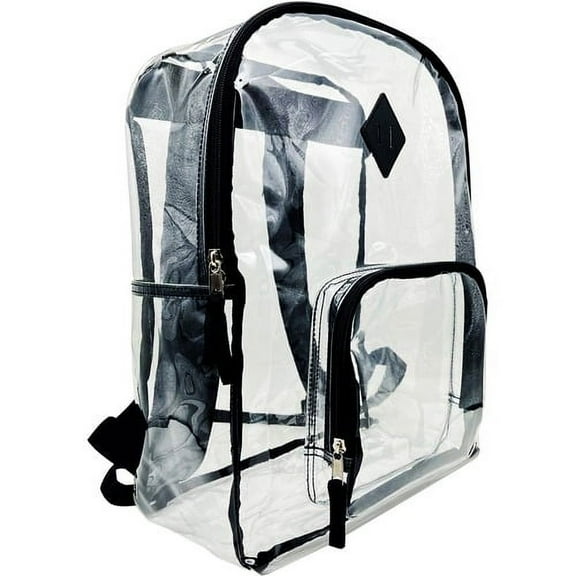 Sparco Carrying Case (Backpack) Multipurpose - Clear - Polyvinyl Chloride (PVC), 420D Oxford Body - Shoulder Strap, Handle - 17" Height x 12" Width x 5" Depth - 1 Each | Bundle of 2 Each