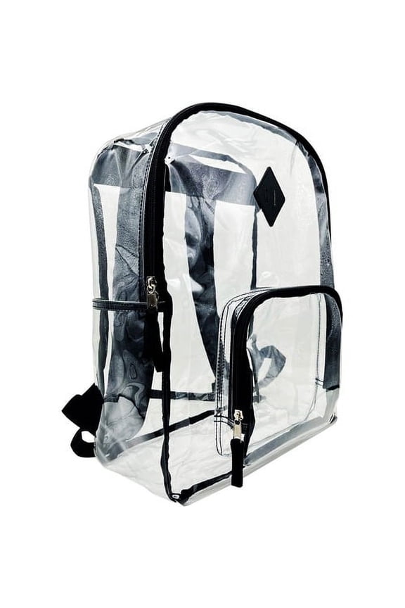 Carrying Case (Backpack) Multipurpose - Clear - Polyvinyl Chloride (PVC), 420D Oxford Body - Shoulder Strap, Handle - 17" Height x 12" Width x 5" Depth - 1 Each | Bundle of 2 Each