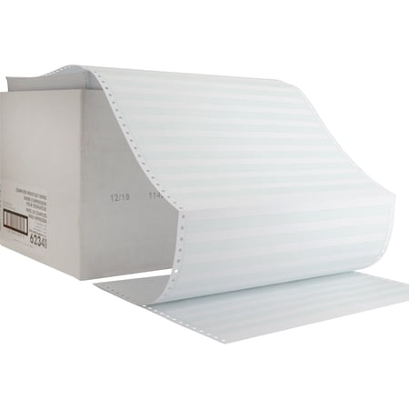 Sparco Computer Paper 20 lb. 1Part 14-7/8"x11" 2700/CT 1/2" GN Bar 62341