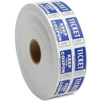 Sparco Consecutively Numbered Format, Raffle Tickets, 2,000 Count, Blue