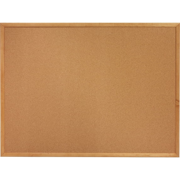 Sparco Cork Board, 36" x 24", Wood Frame