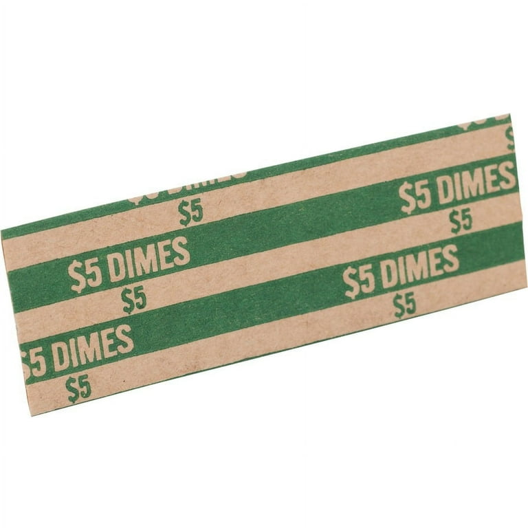 Sparco Flat Coin Wrappers - 1000 Wrap(s)Total $5.0 in 50 Coins of 10 Denomination - 60 lb Basis Weight - Kraft - Green - 1000 / Pack Sparco Flat Coin Wrappers - 1000 Wrap(s)Total $5.0 in 50 Coins of 10 Denomination - 60 lb Basis Weight - Kraft - Green - 1000 / Pack