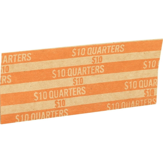 Sparco Flat Paper Coin Wrappers, Quarters, 1000 per Box