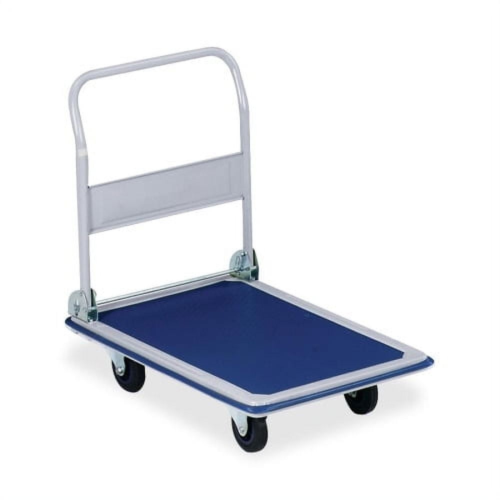 Sparco Folding Platform Truck - Tubular Handle - 660 lb Capacity - Steel, Polyvinyl Chloride (PVC) - x 24.8 Sparco Folding Platform Truck - Tubular Handle - 660 lb Capacity - Steel, Polyvinyl Chloride (PVC) - x 24.8