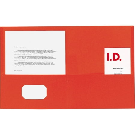 Sparco Simulated Leather Double Pocket Folders 25/BX - SPR71439