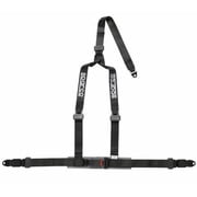 Sparco Racing Street 3 Point Bolt-In 2 Seat Belt Harness Black