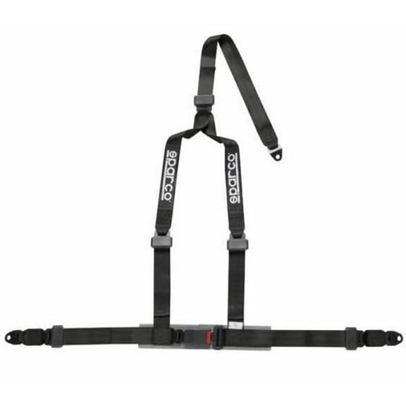Sparco Racing Street 3 Point Bolt-In 2" Seat Belt Harness (Black)