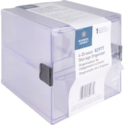 Business Source, 4-drawer Storage Organizer, 1 Each, Clear