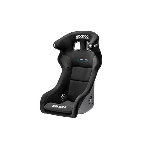Sparco SCO008019RNR Circuit QRT Series Fiberglass Racing Seat, Black