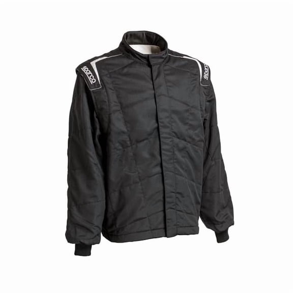 Sparco SCOBRS0054U0K01058 Stint Driving Jacket, Black - Large & Extra Large