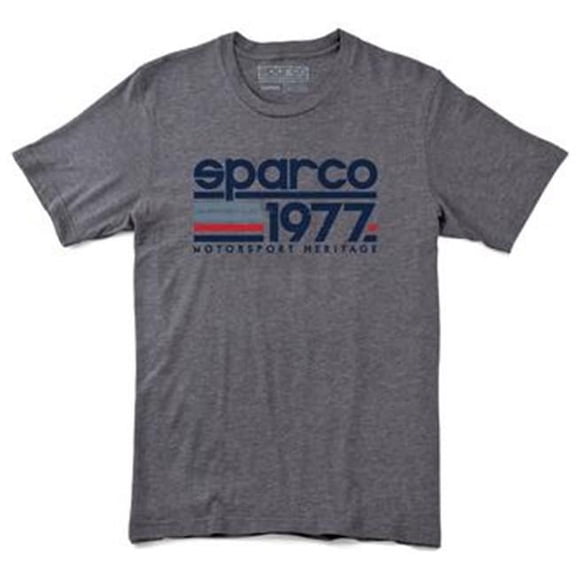 Sparco SP02900CH4XL Vintage 77 T-Shirt, Charcoal - Extra Large