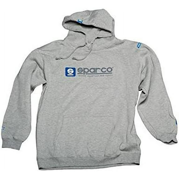 Sparco SP03100GR1S Hooded Sweatshirt WWW Light/Medium Grey - Small