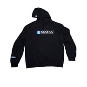 Sparco SP03100NR4XL WWW Hoodie Sweat Shirt Pull Over Black XLarge