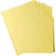 Business Source, BSN01806, A-Z Clear Plastic Tab Index Dividers, 25 / Set