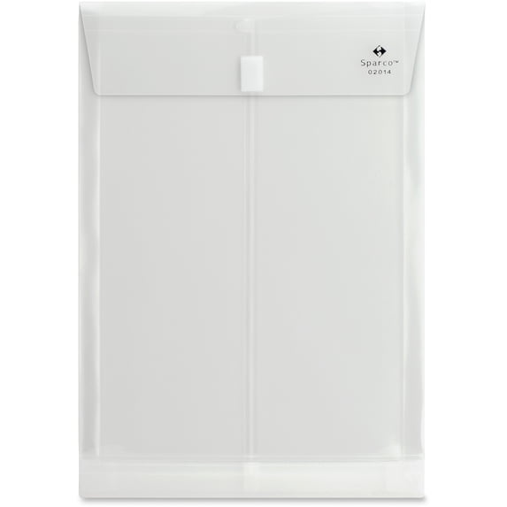 Sparco, SPR02014, Hook-and-loop Poly Envelopes, 1 Each, Clear