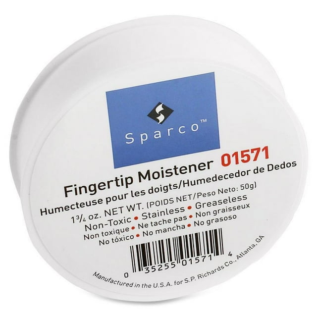 Sparco, SPR10109, Fingertip Moistener, 6 / Pack, Pink