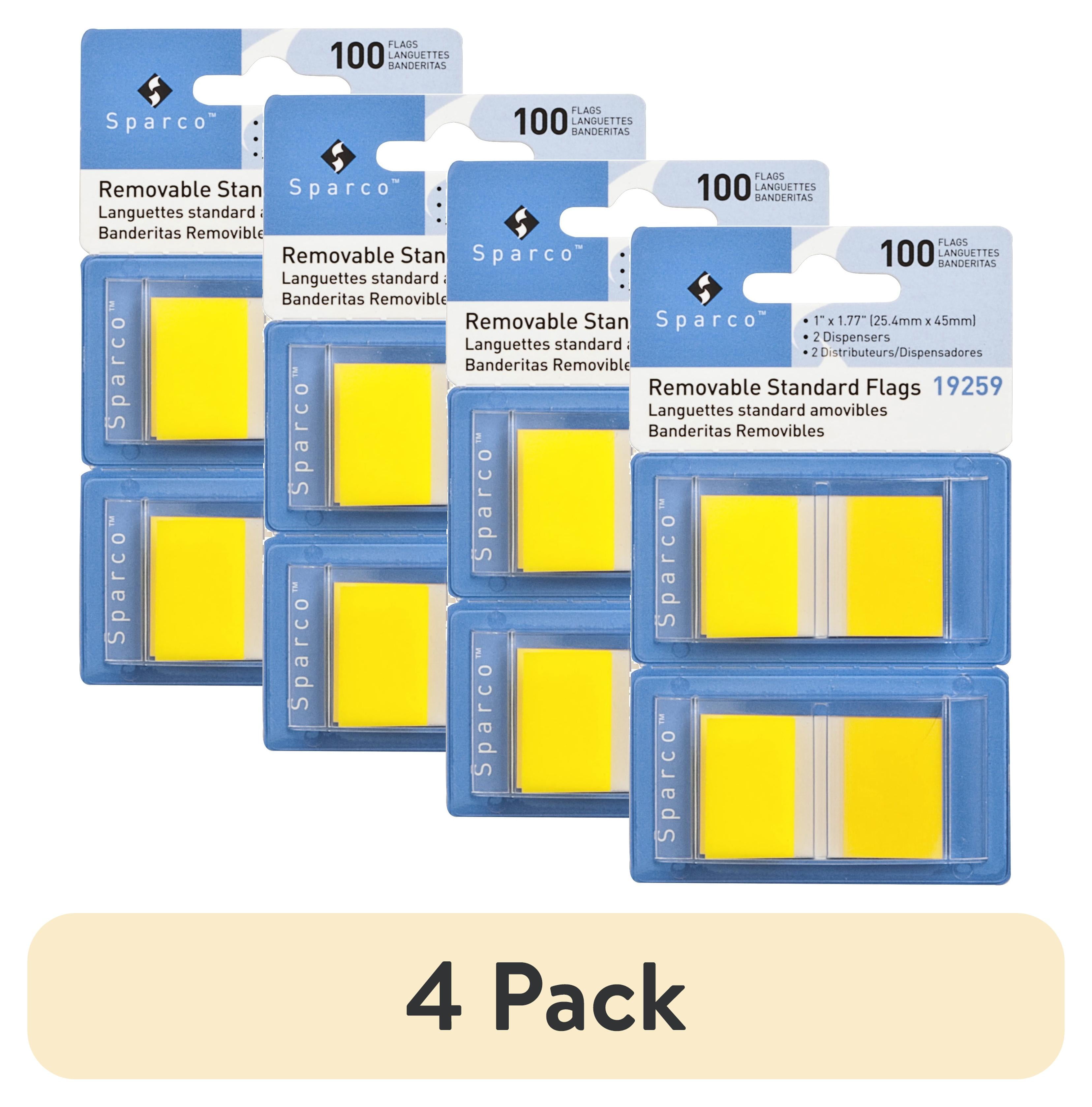 Sparco Removable Standard Flags in Dispenser - 100 x Blue - 1.75 Sparco Removable Standard Flags in Dispenser - 100 x Blue - 1.75
