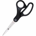 thumbnail image 1 of Sparco, SPR25225, Straight Rubber Handle Scissors, 1 Each, Black,Gray, 1 of 2