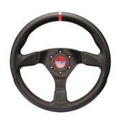 Sparco Steering Wheel R383 Champion Black Leather / Red Stiching - 015R383PLUNRS
