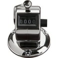 thumbnail image 1 of Sparco Tally Counters - 4 Digit - Finger Ring - Desktop - Chrome Plated Steel - Silver | Bundle of 5, 1 of 2