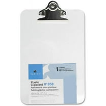 Sparco Transparent Molded Junior Legal Plastic Clipboards 6" x 9"