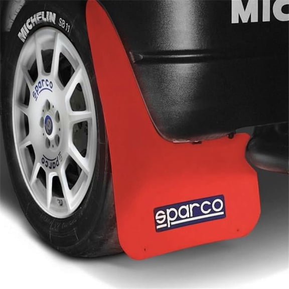 Sparco Universal Mud Flap, Red - Pair