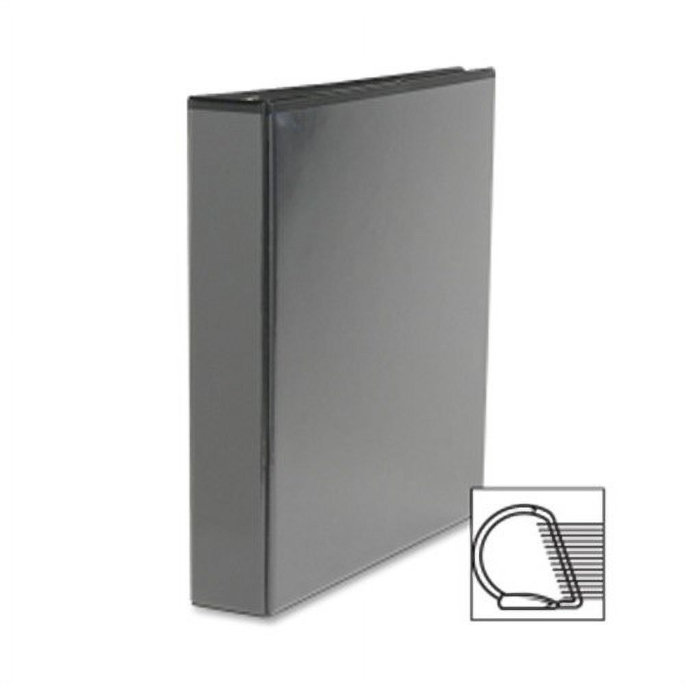 Sparco View 3Ring Binder, 1 1/2" DRings, 78 Recycled, Black