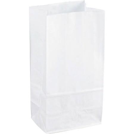 Sparco, SPR99828, White Kraft Paper Bags, 100 / Pack, White