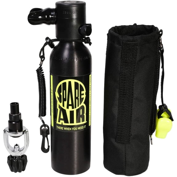 Spare Air Package Kit Regulator Dive Back Up Air Black