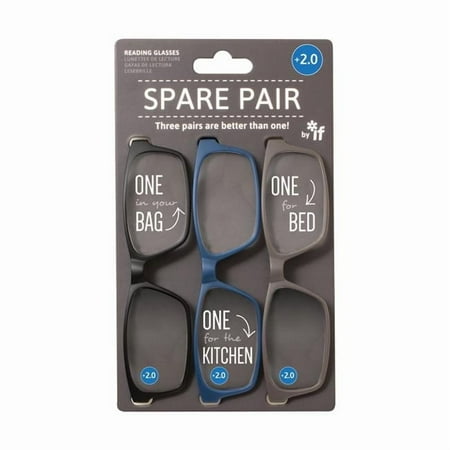 Spare Pair Reading Glasses - Plus 2.0