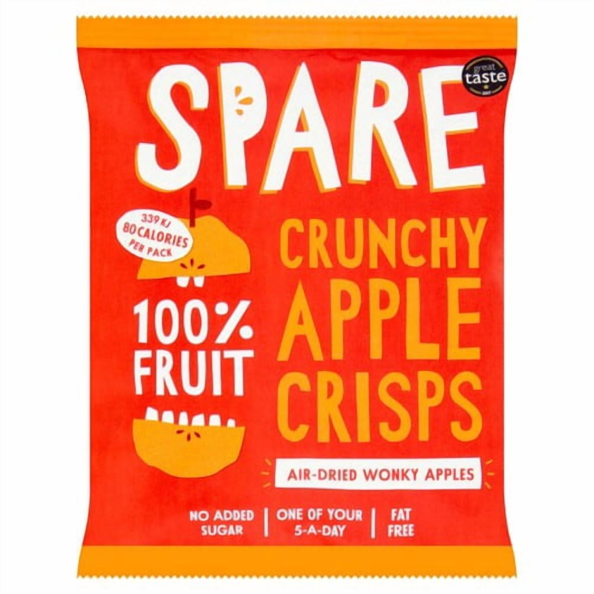 Spare Snacks Apple Fruit Crisps 22g, British Import (Pack of 2)