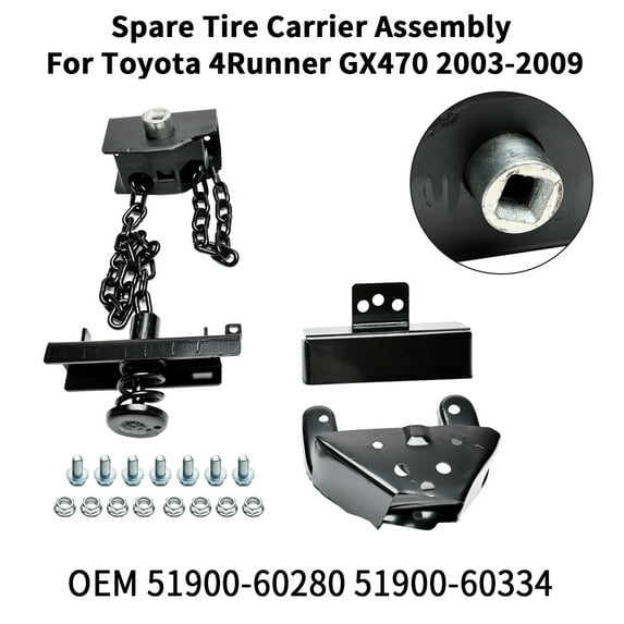 Spare Tire Carrier Assembly 51900-60280 For Toyota 4Runner GX470 2003-2009