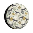 thumbnail image 1 of Spare Tire Cover, Abstract Cartoon Horse Flower Wheel Cover Tire Covers For Trailers Car Truck Camper Universal Tire Covering Fits Diameter14"-17", 1 of 4